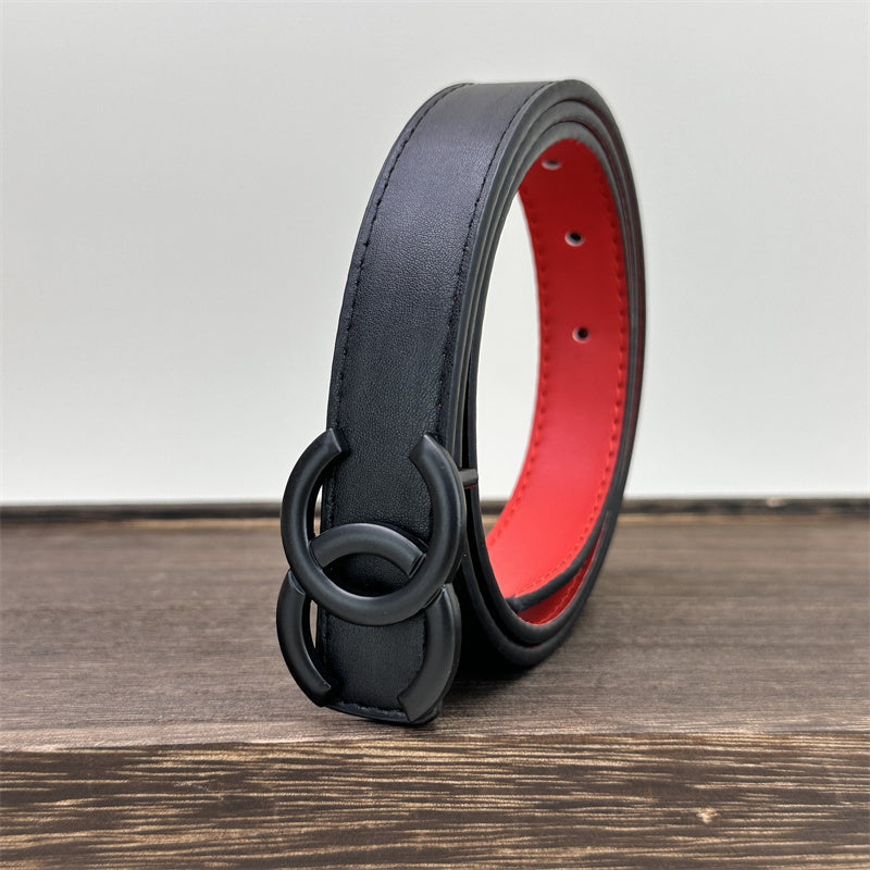 CC Women's Leather Belt (Black) mysite