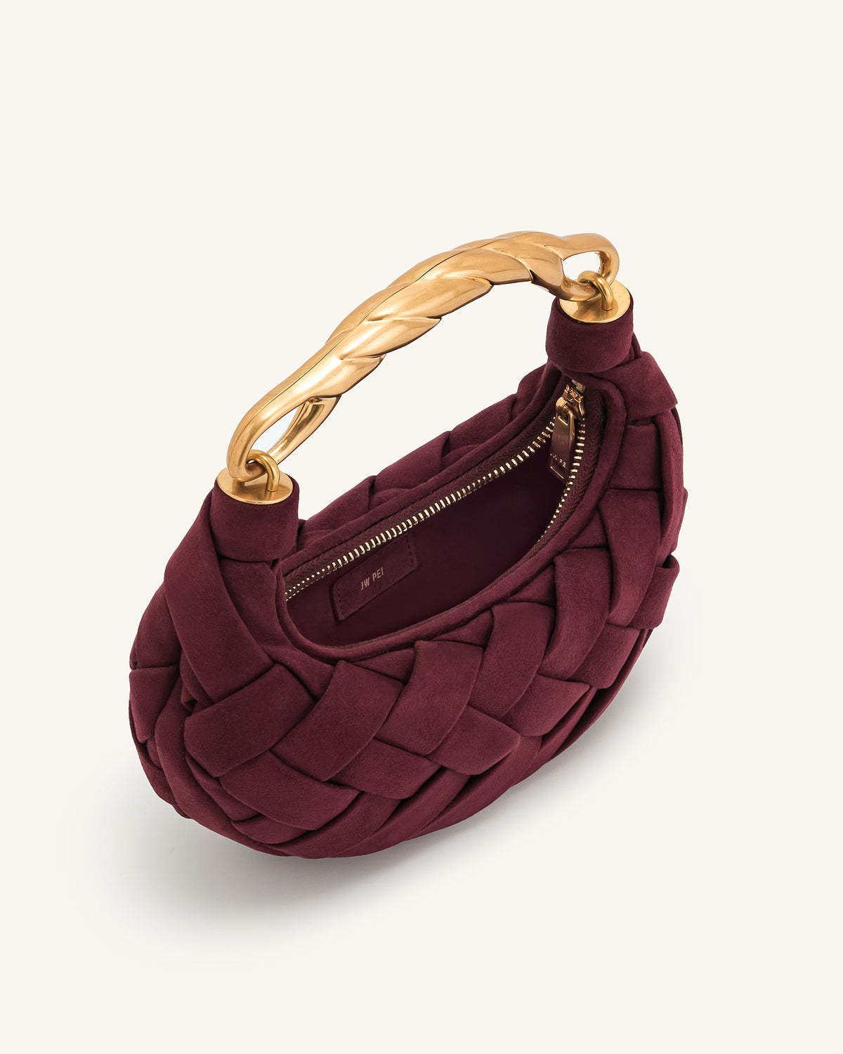 Orla Weave Handbag - Claret mysite