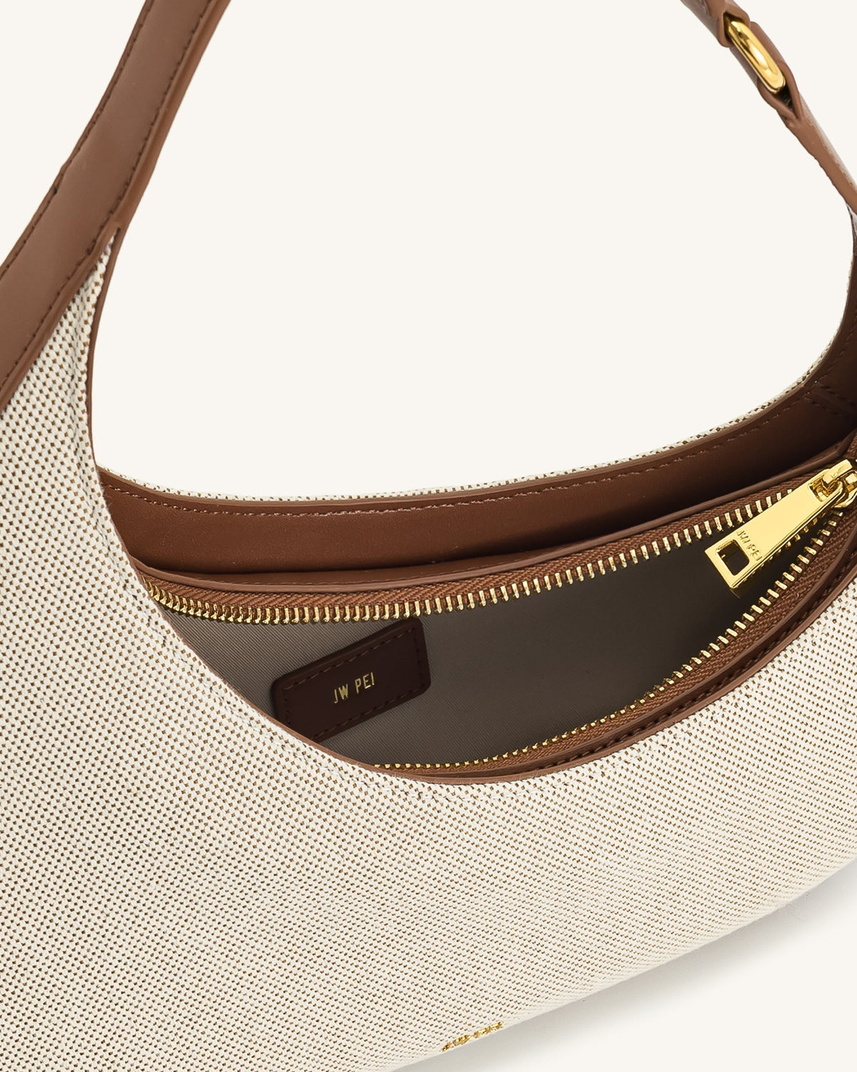Harlee Shoulder Bag - Brown Canvas mysite