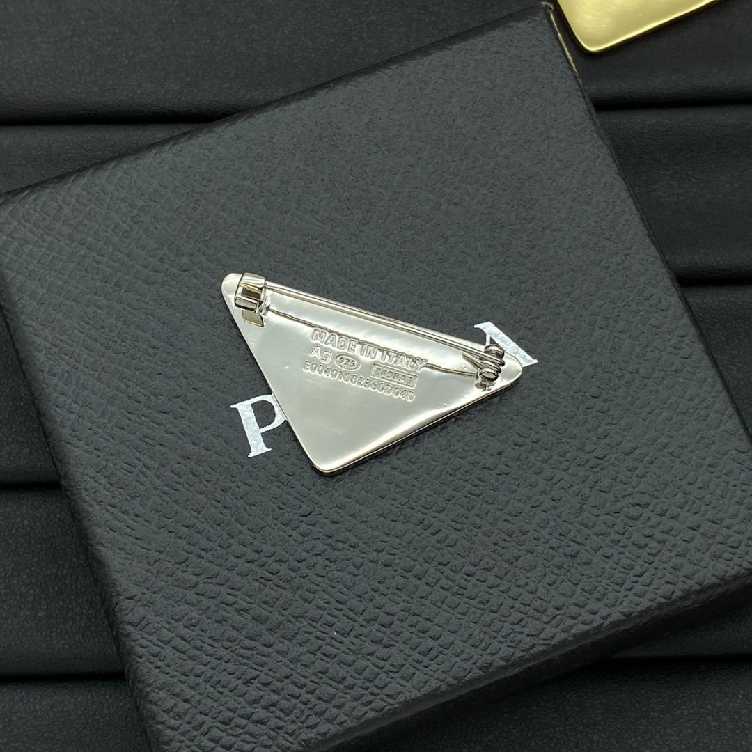 Triangle Design Girl Brooch mysite