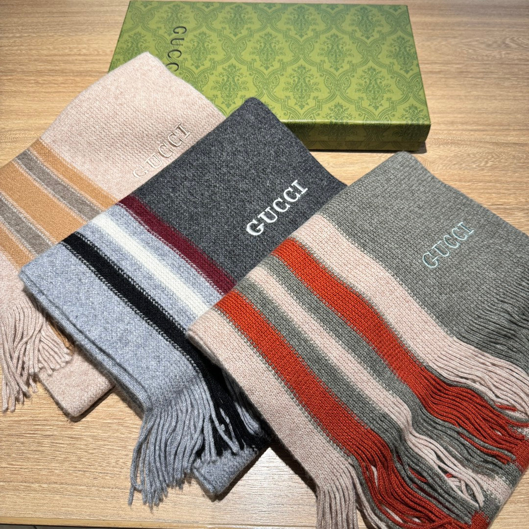 SCARF 180 CM COLORFUL KNIT WOOL 401254 mysite