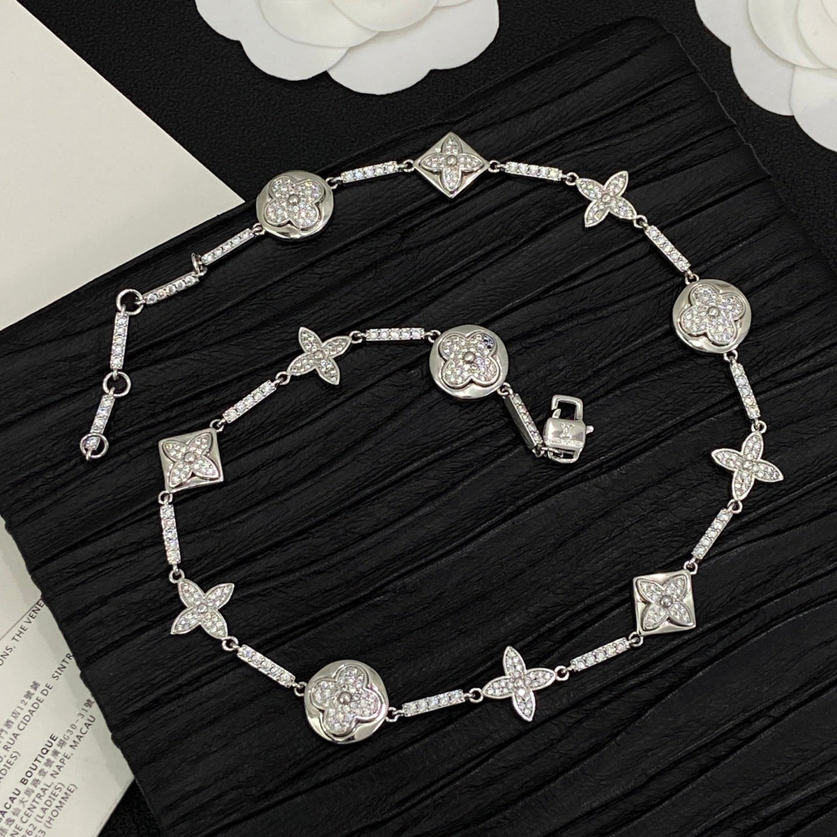 Glitter Shell Love Girl Design 2 Set ( Bracelet +Necklace) - Silver mysite