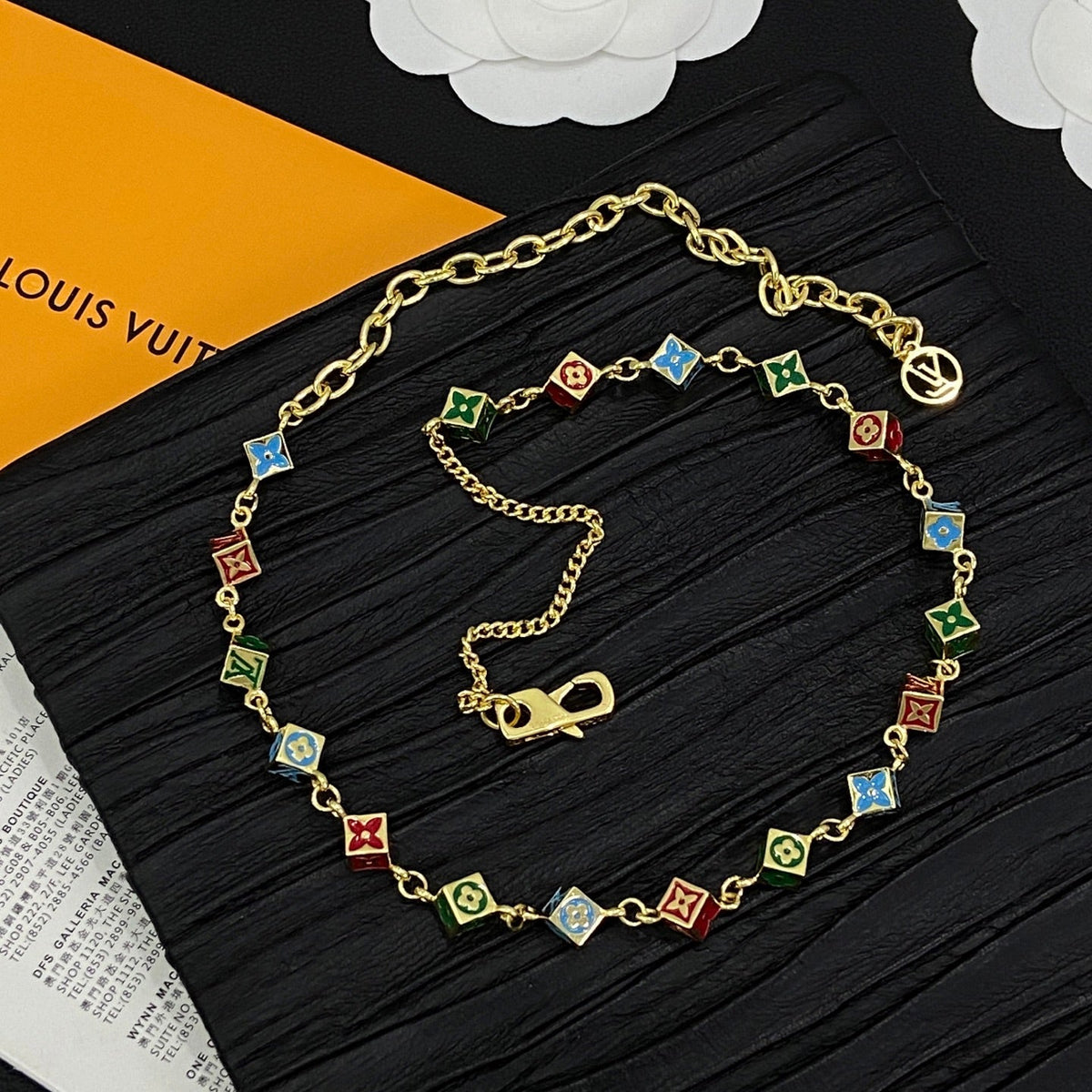 Colorful Love Girl Design 2 Set ( Bracelet +Necklace) - Gold mysite