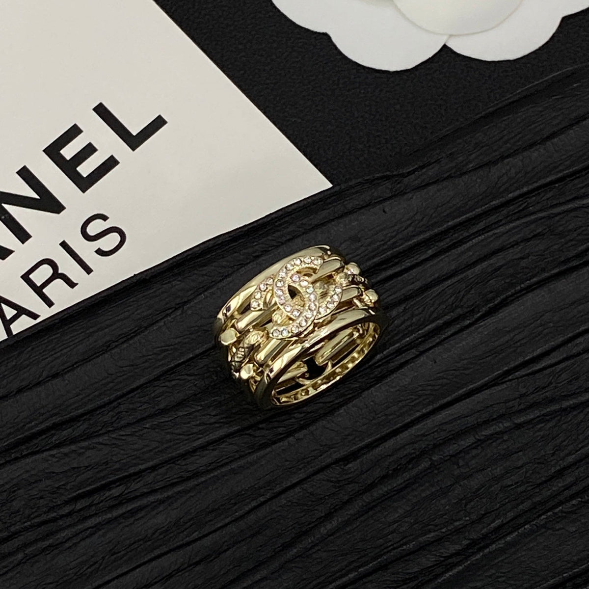 Maximalism CC Design 5 Set (Earrings+ Ring + Bracelet + Bracelet 2 +Necklace) - Gold mysite
