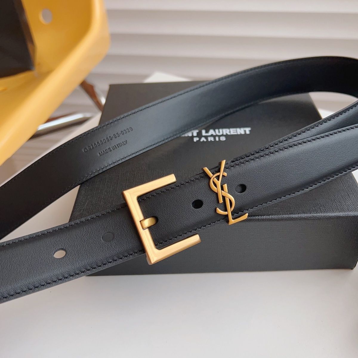 Leather Square Buckle Belt Women's Belt mysite