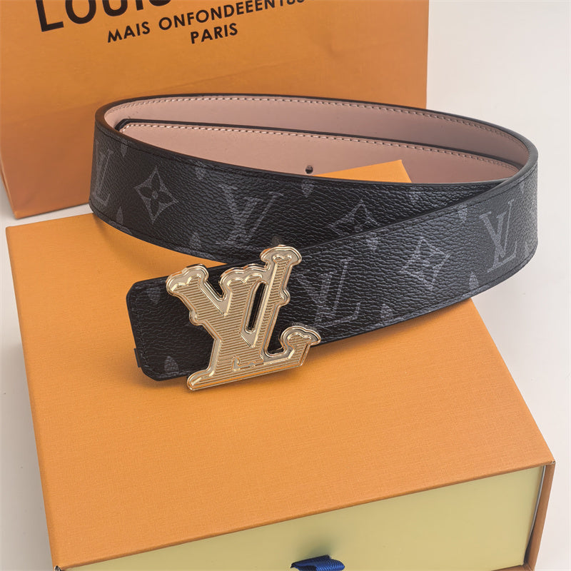 Horizontal Textured Buckle Belt (Black Pattern) mysite