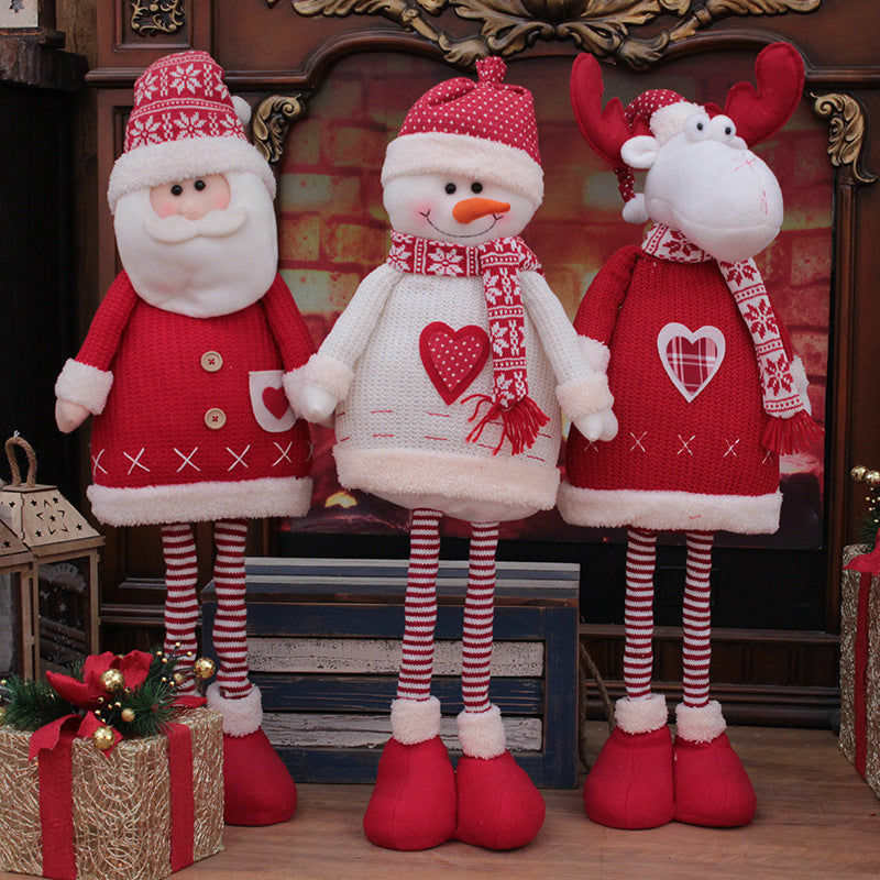 Christmas Decorations For Home Big Santa Claus Doll Children Xmas Gift Christmas Tree Decor
