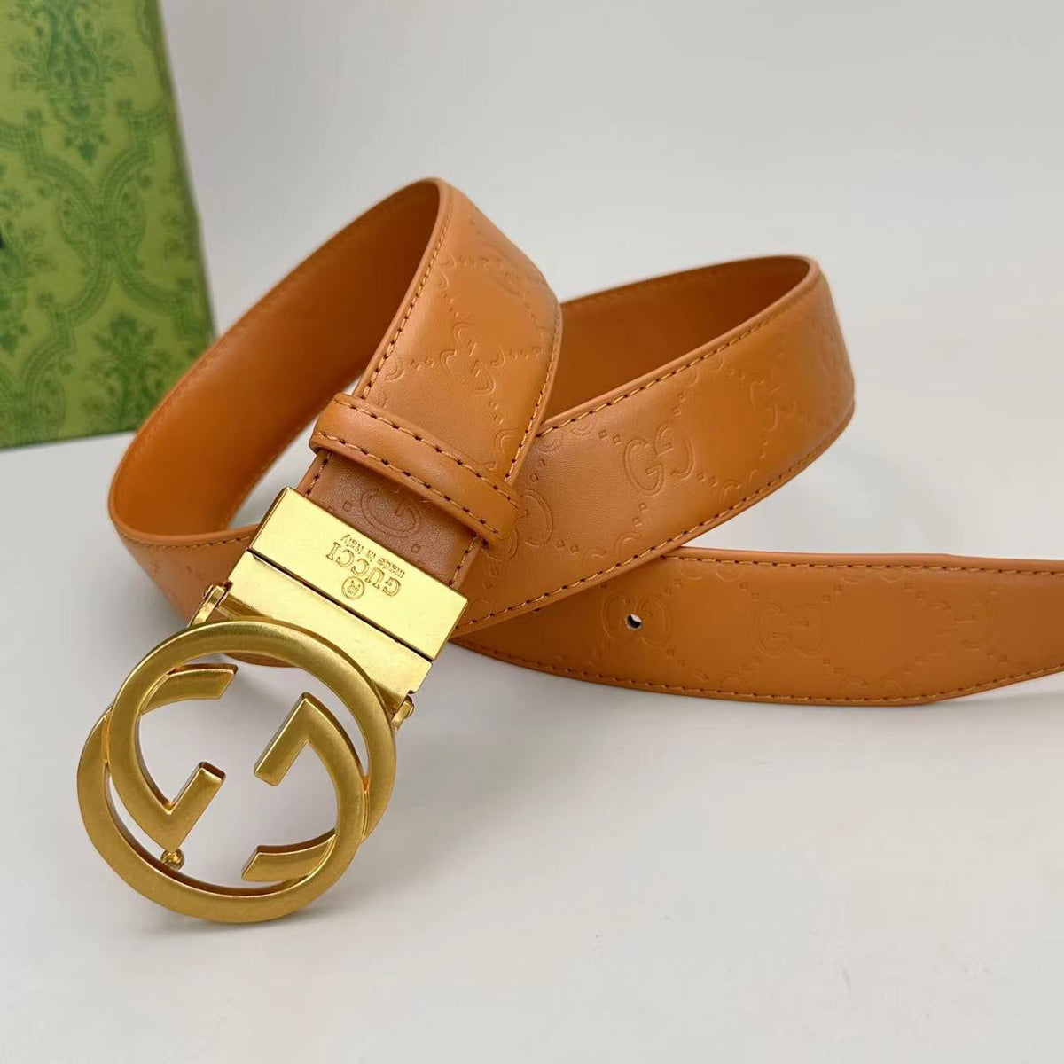 Circle Design Good Belt (Khaki Belt) mysite