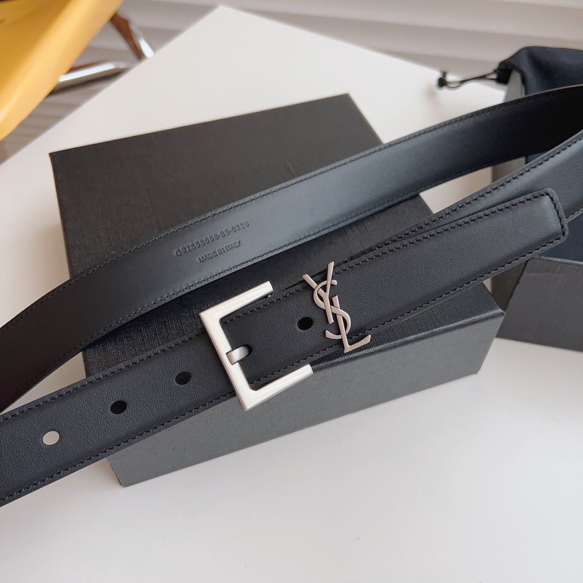 Leather Square Buckle Belt Women's Belt mysite