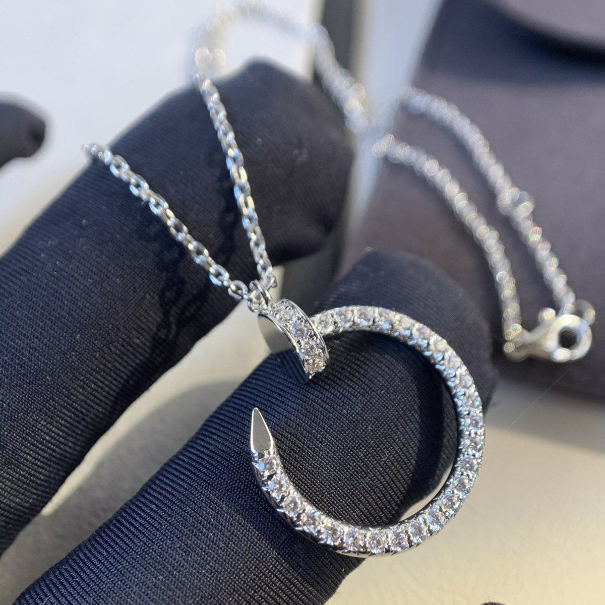 JUSTE NECKLACE 2.2MM SILVER FULL DIAMONDS mysite