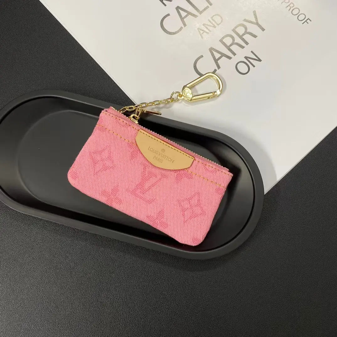 Luxury  Monogram Coin Pouch – Stylish & Compact Keychain Wallet-s2 mysite