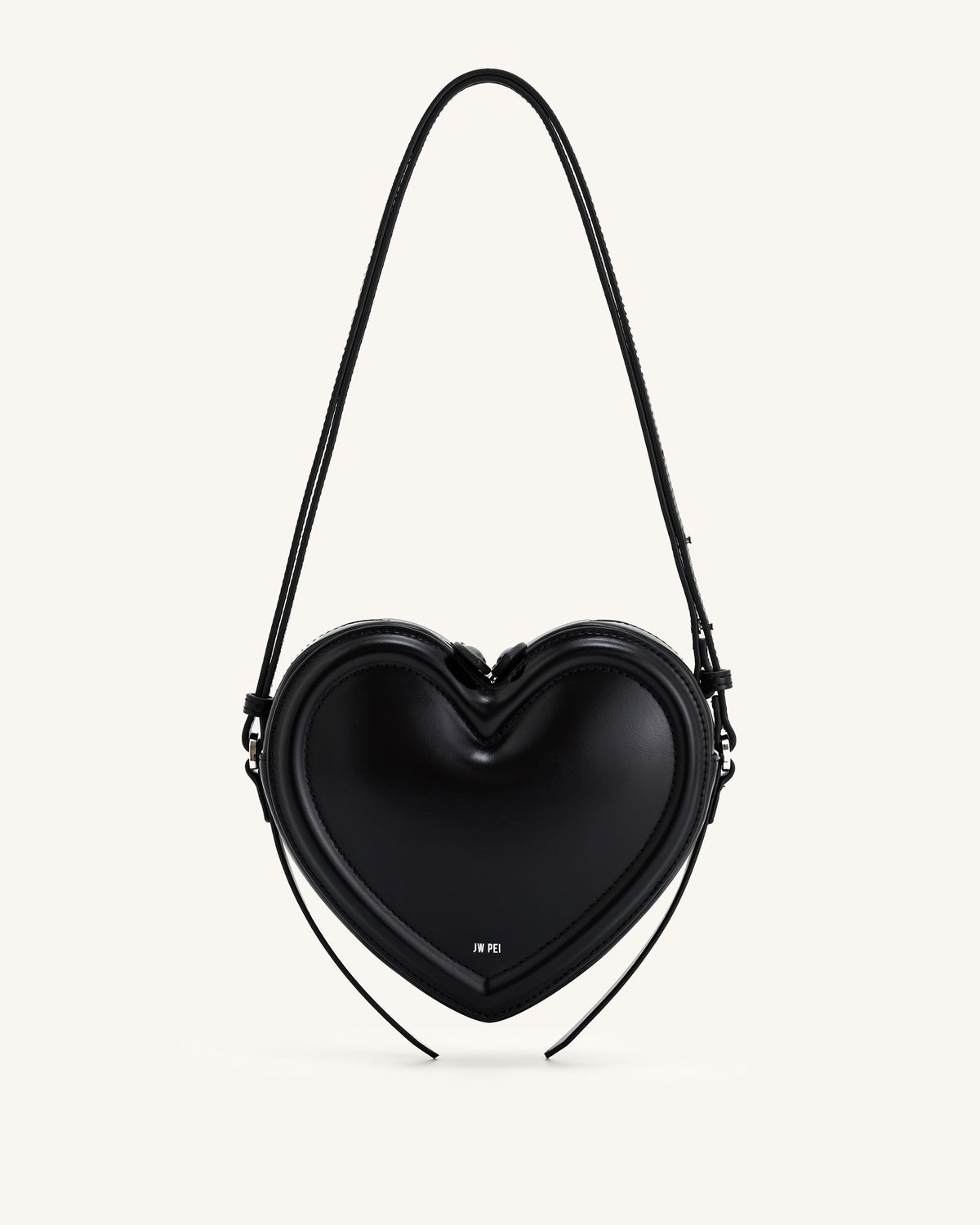 Arlene Heart Shaped Bag - Black mysite