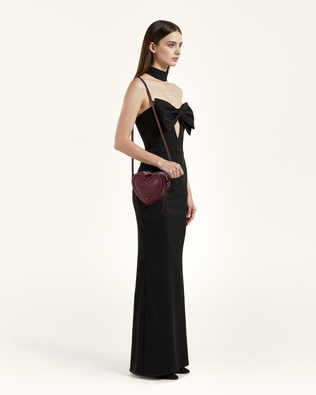 Arlene Heart Shaped Bag - Claret mysite