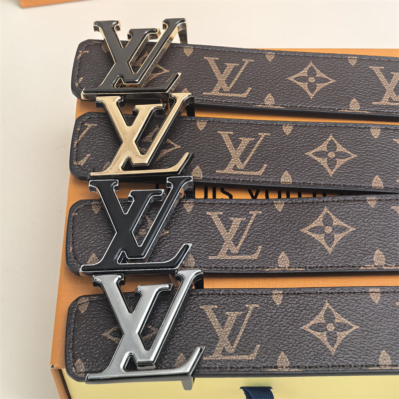 2 Color Buckle Love Belt (Brown Pattern) mysite