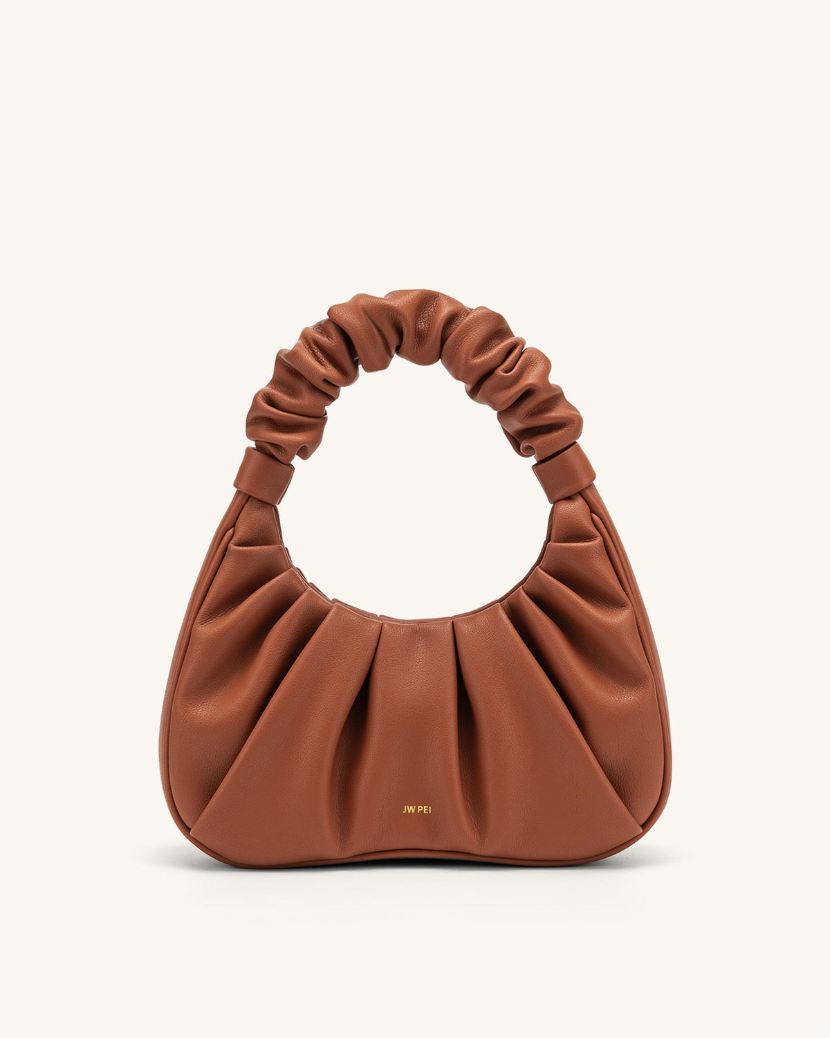 Gabbi Ruched Hobo Handbag - Nutella mysite
