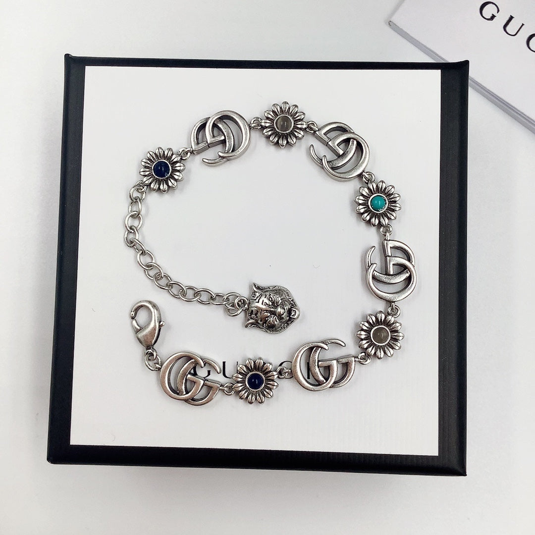 Good Daisy Design Earrings & Bracelet & Necklace 5 Set mysite