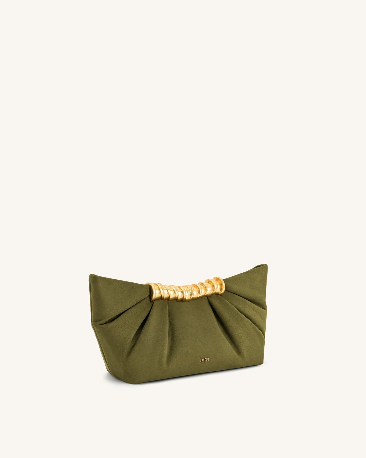 Leia Pleated Clutch - Dark Olive mysite