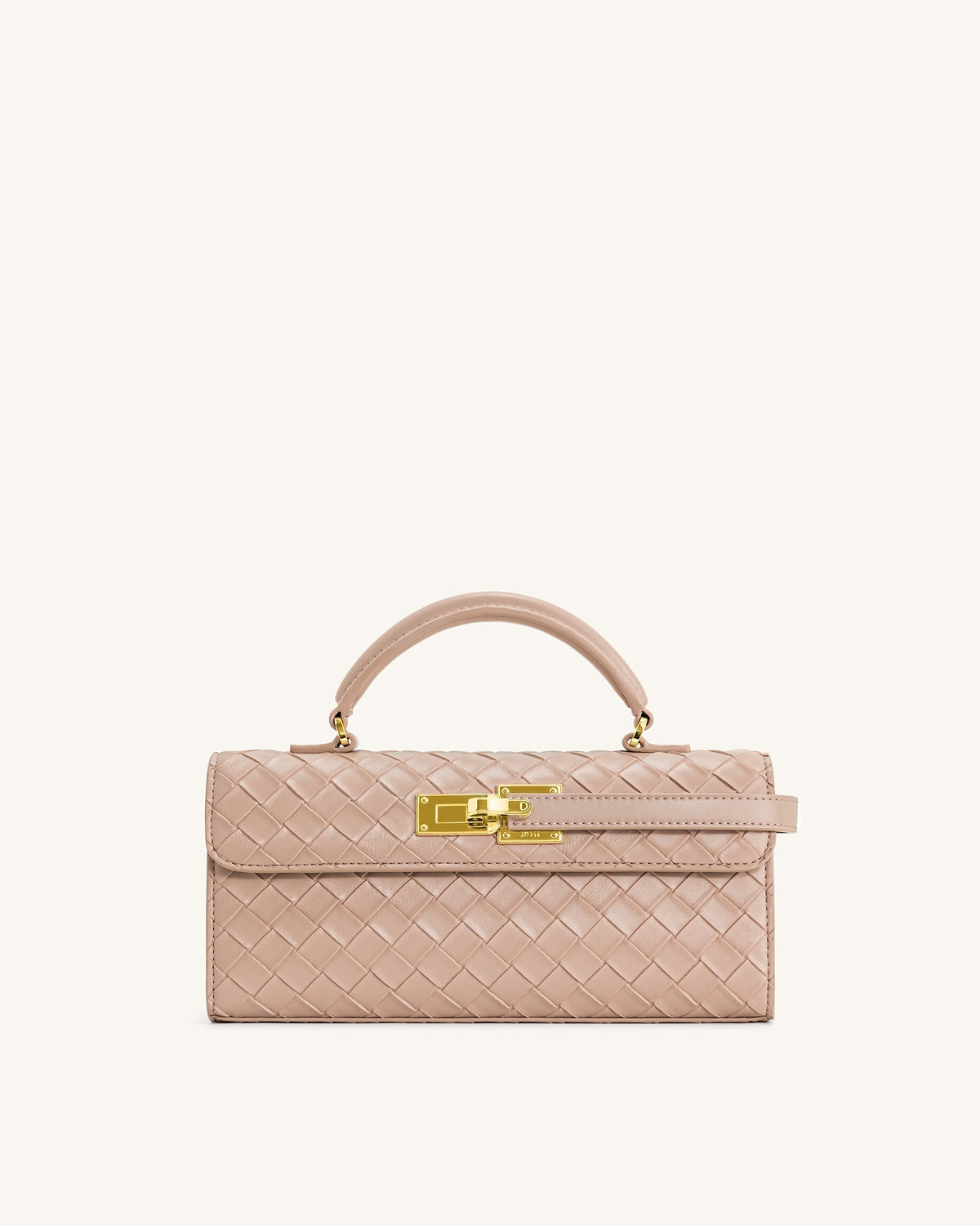 Keyla Weave Texture Top Handle Bag - Pink mysite