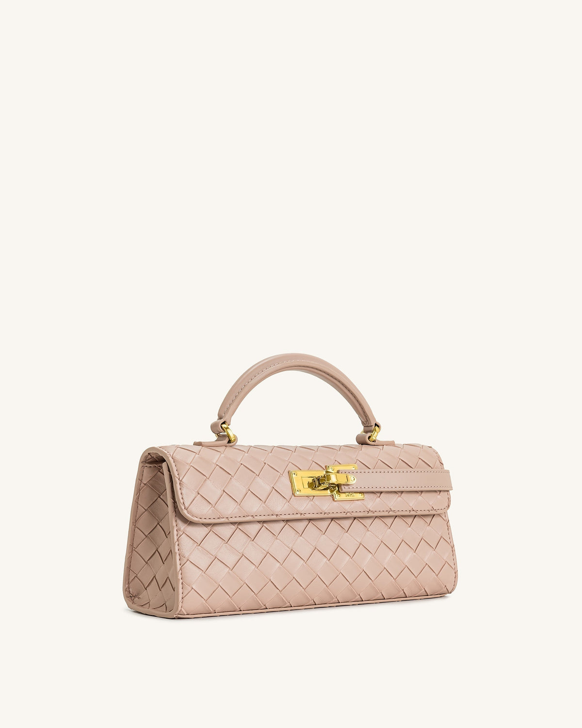 Keyla Weave Texture Top Handle Bag - Pink mysite