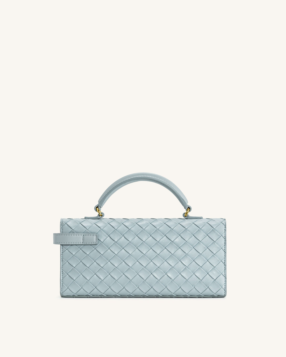 Keyla Weave Texture Top Handle Bag - Blue mysite