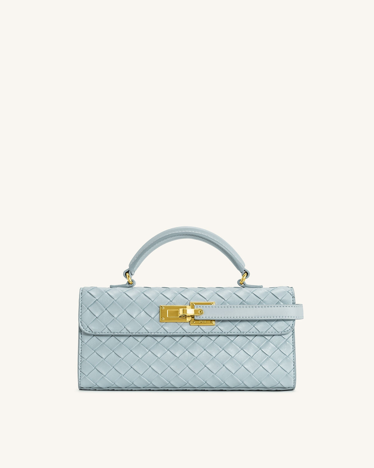 Keyla Weave Texture Top Handle Bag - Blue mysite