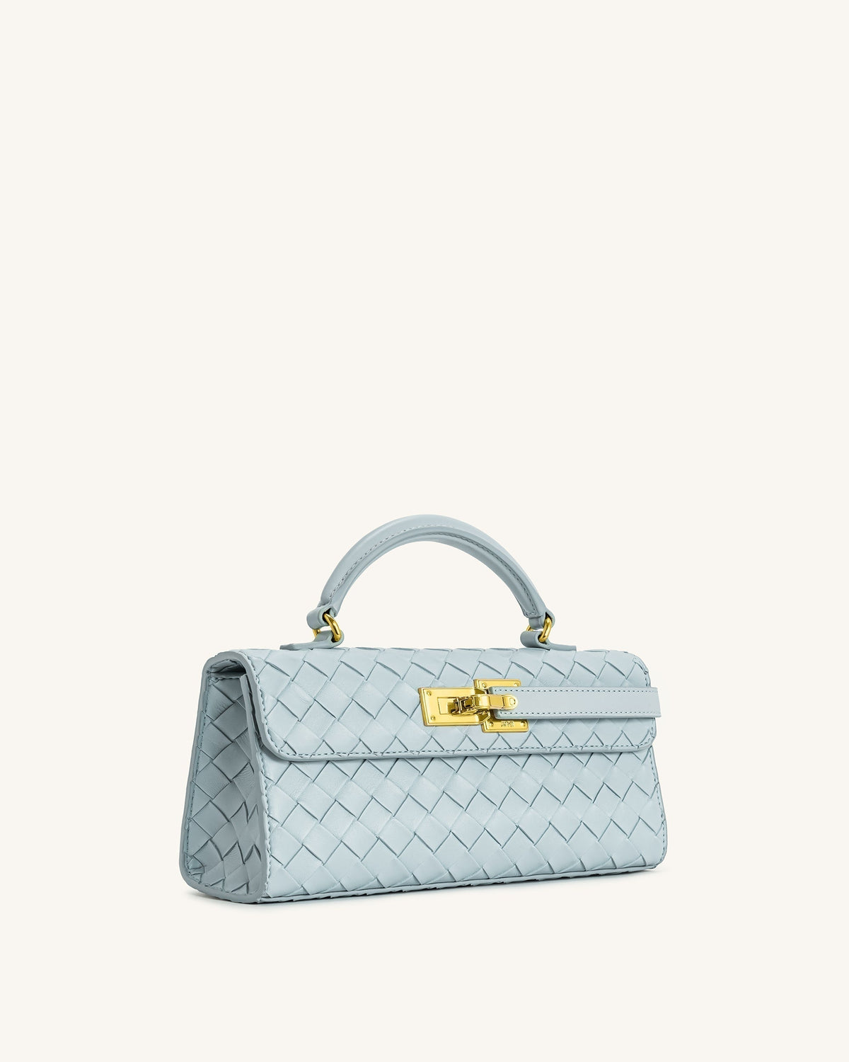 Keyla Weave Texture Top Handle Bag - Blue mysite