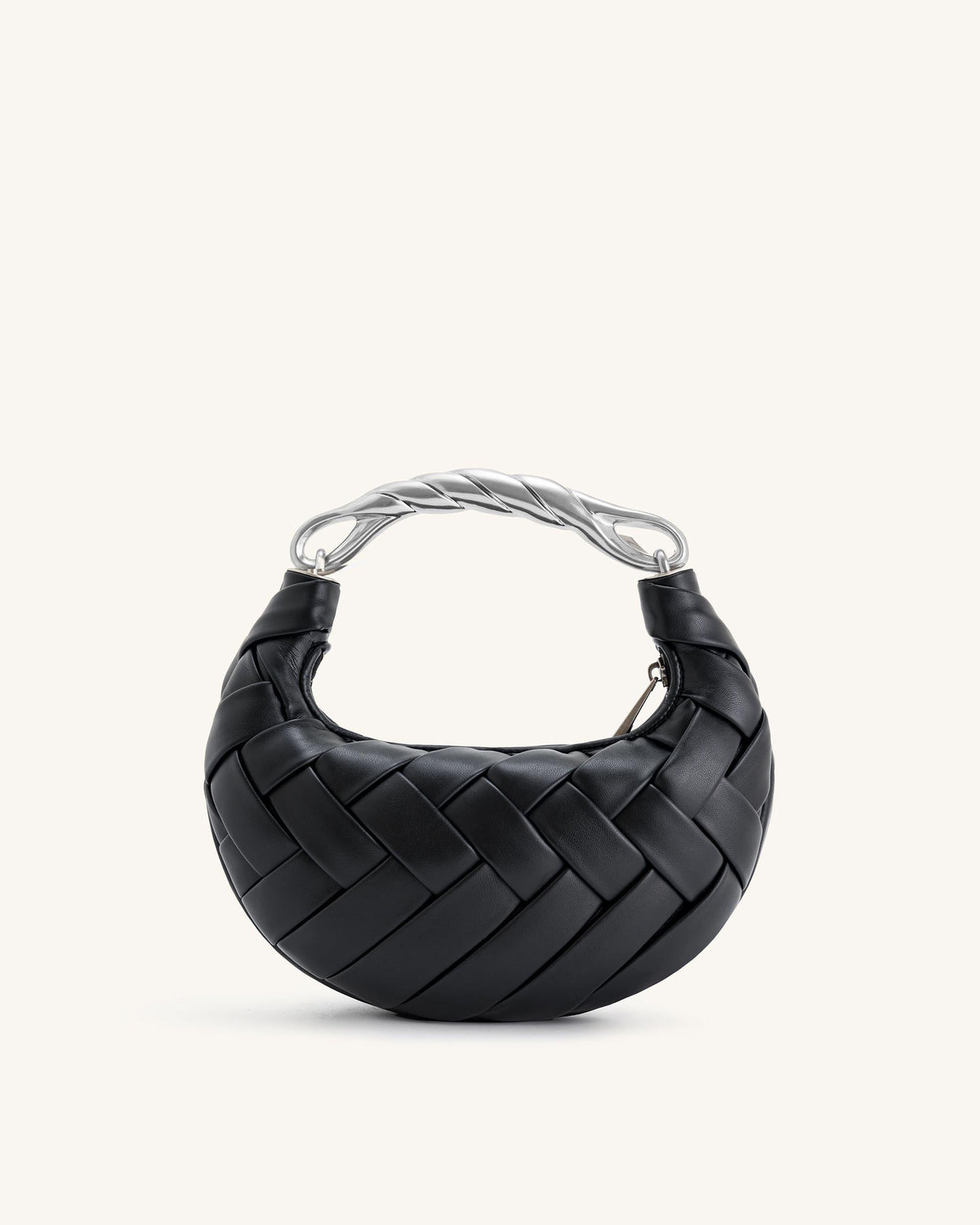Orla Weave Handbag - Black mysite