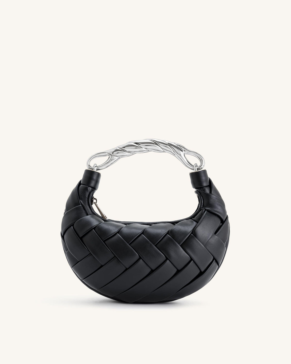 Orla Weave Handbag - Black mysite