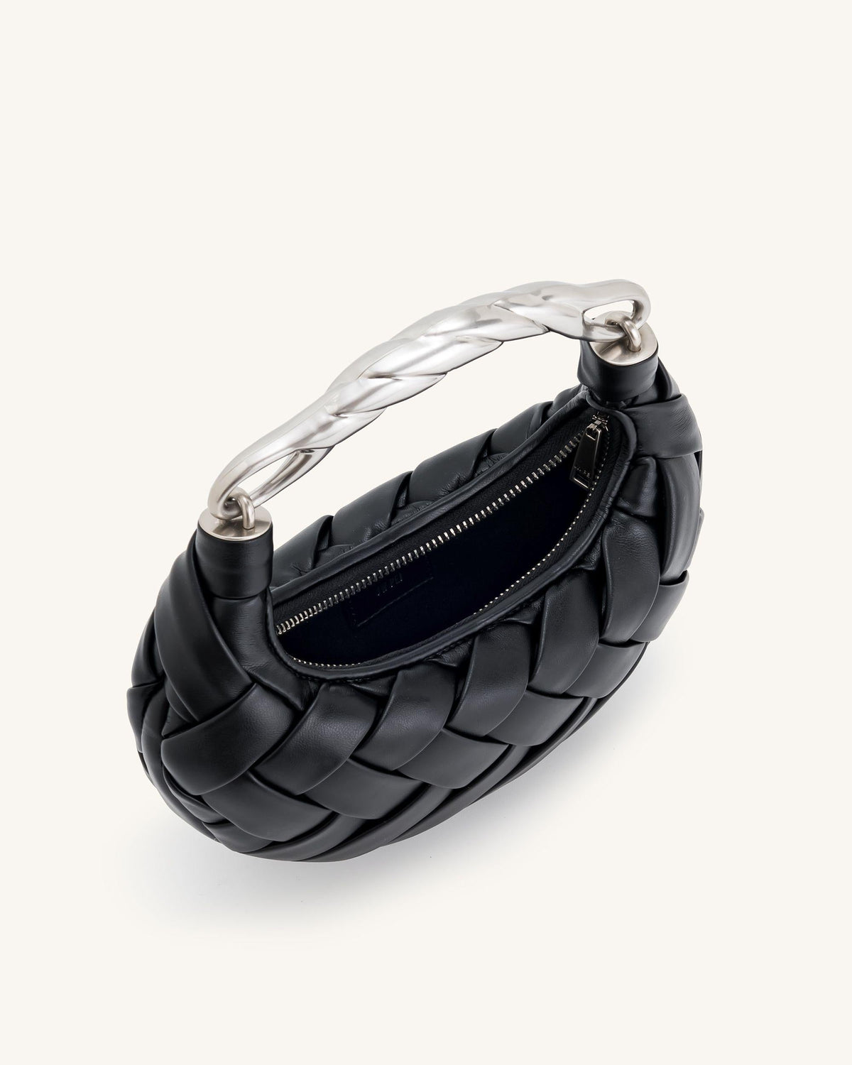 Orla Weave Handbag - Black mysite