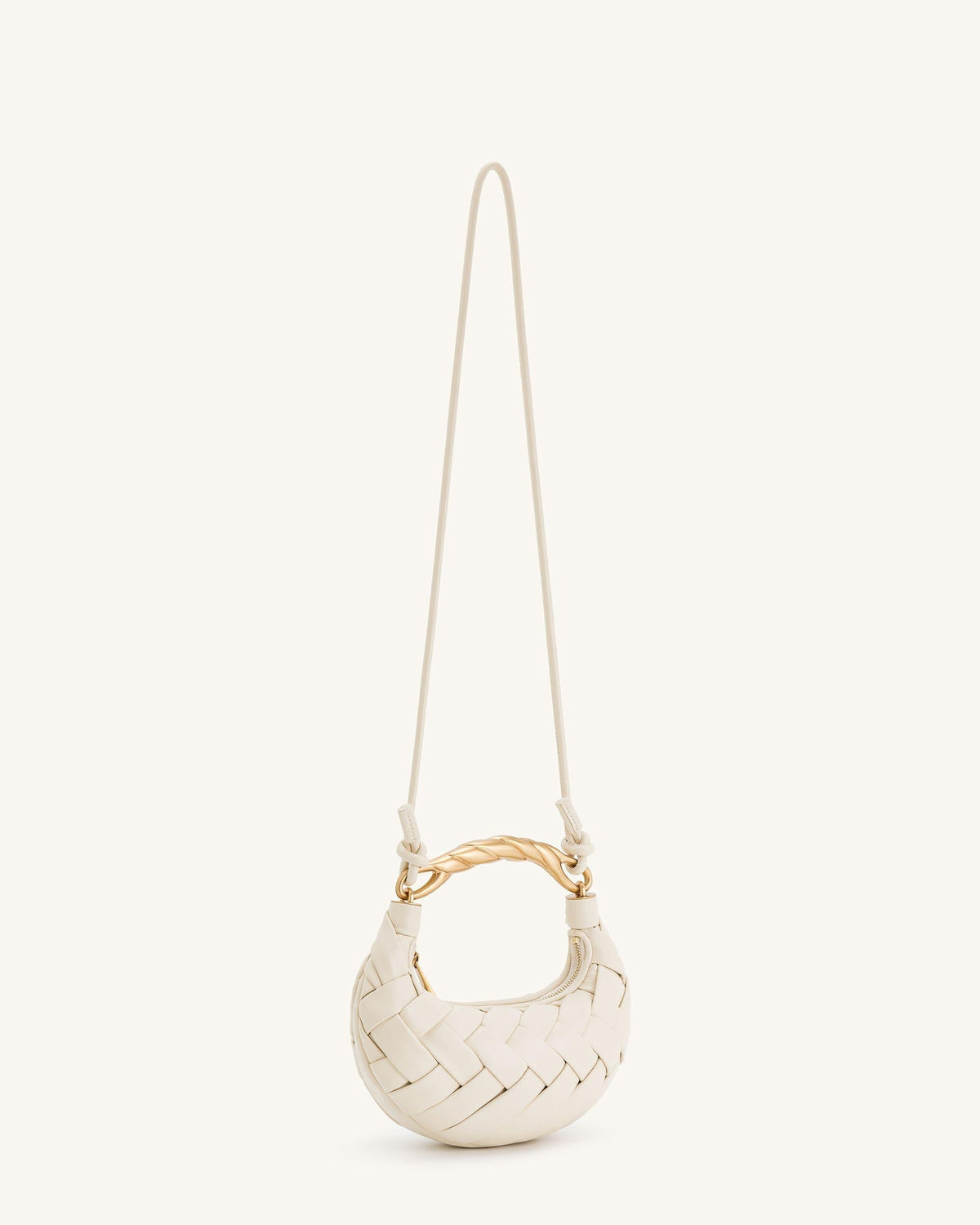 Orla Weave Handbag - White mysite