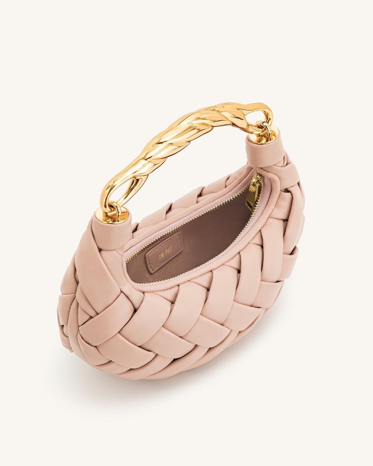 Orla Weave Handbag - Pink Beige mysite
