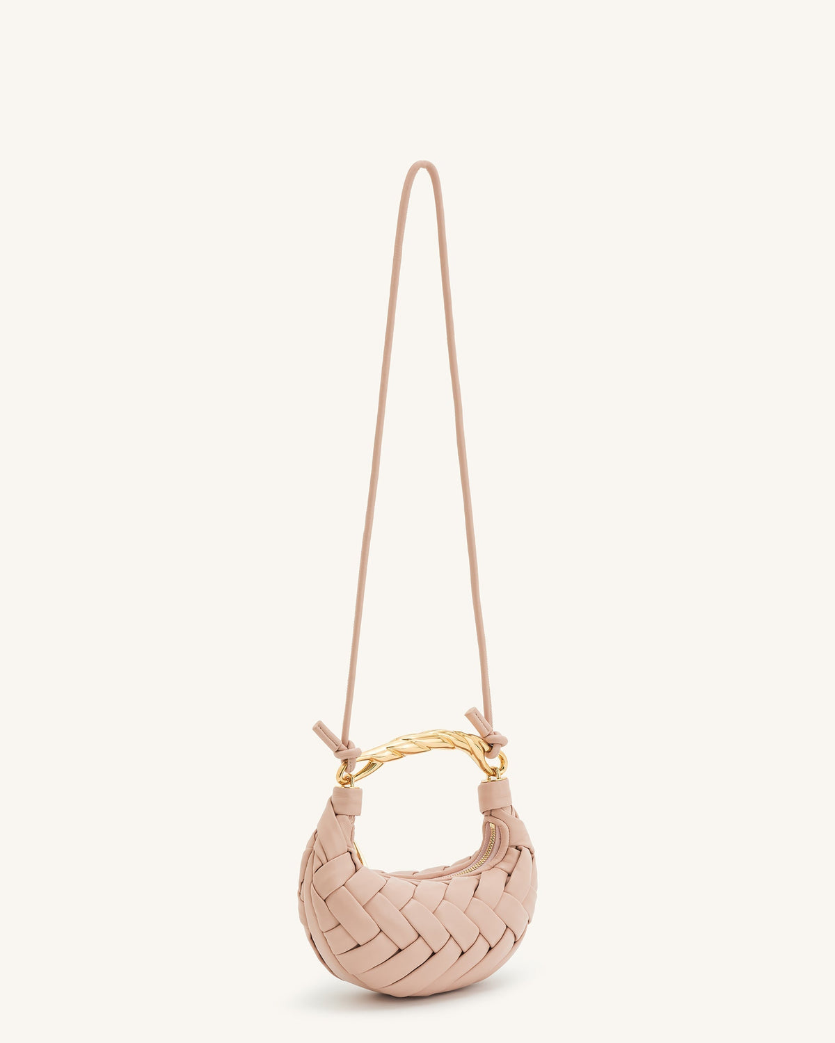 Orla Weave Handbag - Pink Beige mysite
