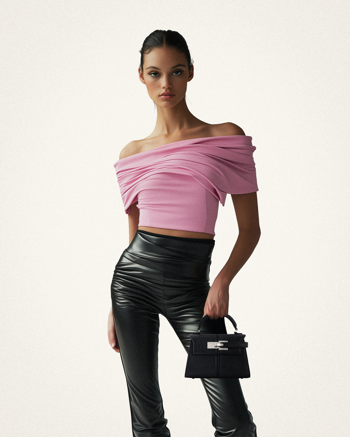 Elise Top Handle Bag - Black mysite