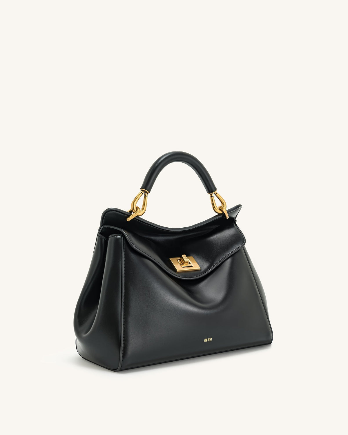 Lucia Classic Top Handbag - Black mysite