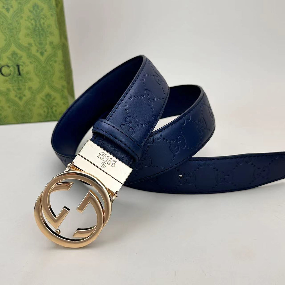 Circle Design Good Belt (Blue) mysite