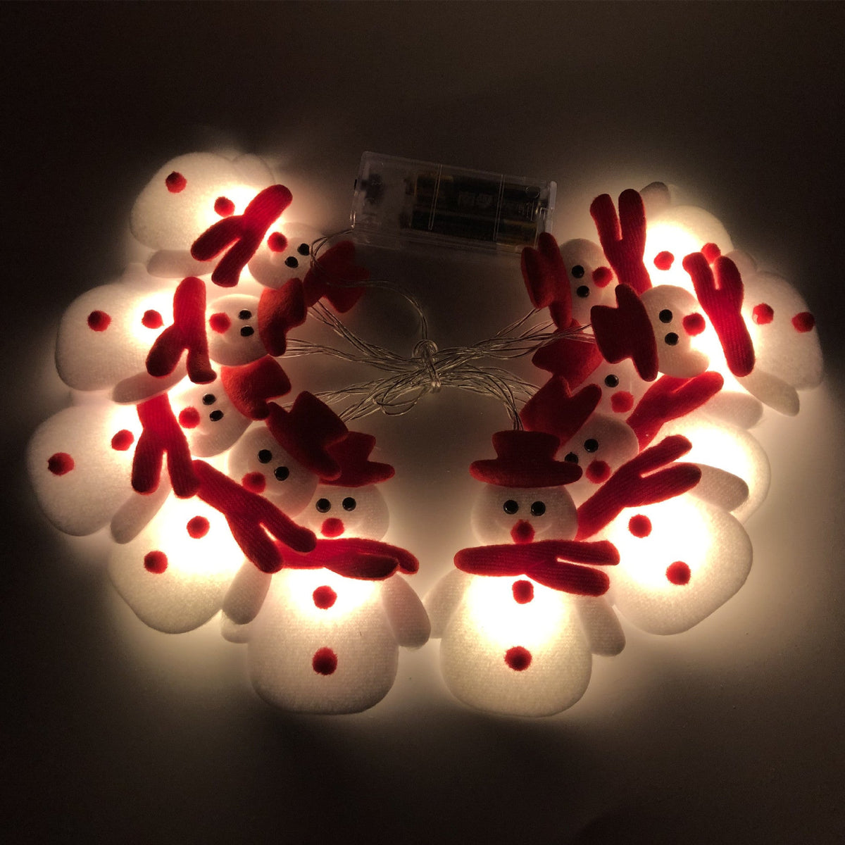 Christmas Decoration Snowman LED String Lights Garland Xmas Fairy Lights Decor For Home Navidad Christmas