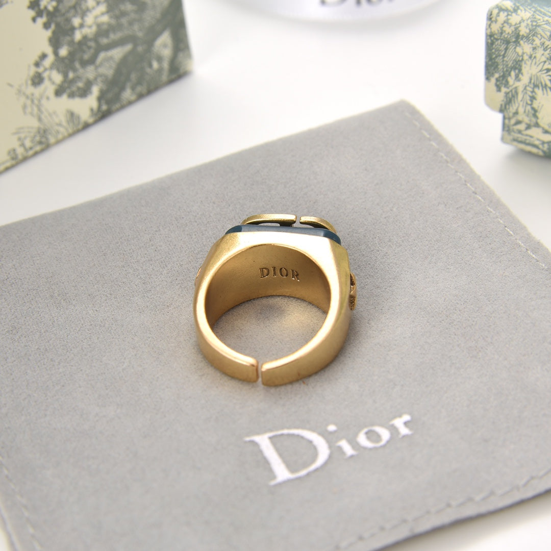 Vintage Simple Letter Open Ring mysite