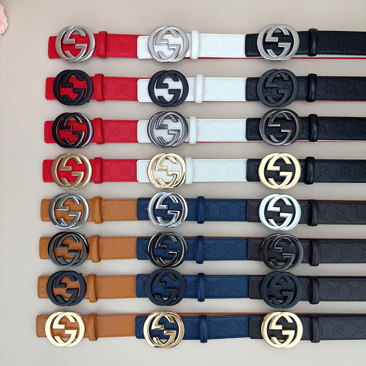 Classic Colored Good Belt (Gold Buckle) mysite
