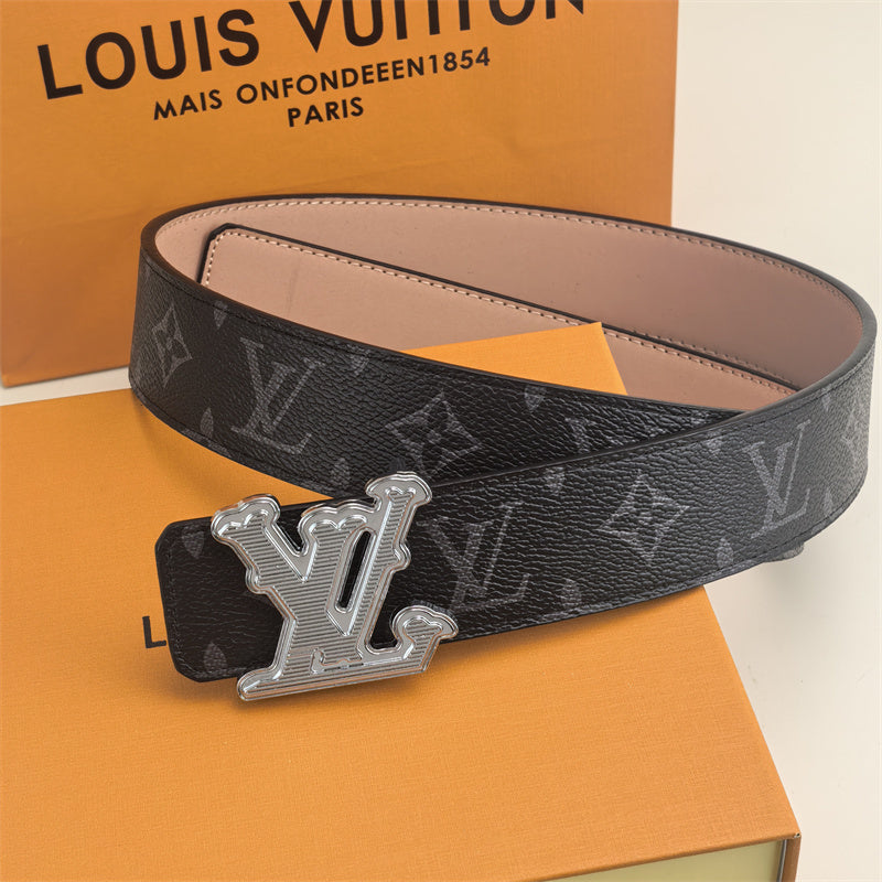 Horizontal Textured Buckle Belt (Black Pattern) mysite