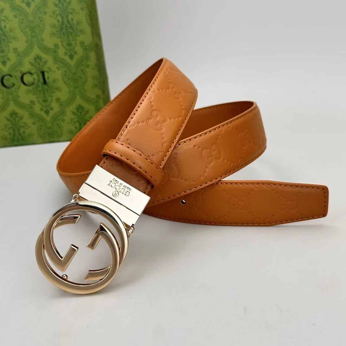 Circle Design Good Belt (Khaki Belt) mysite