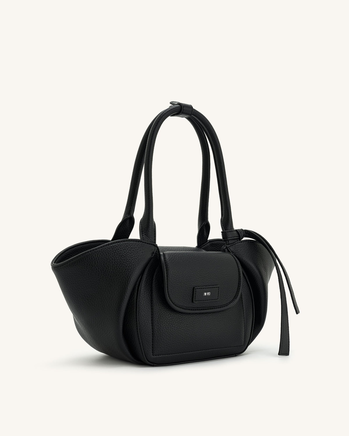 Zoey Pockets Shoulder Bag - Black mysite