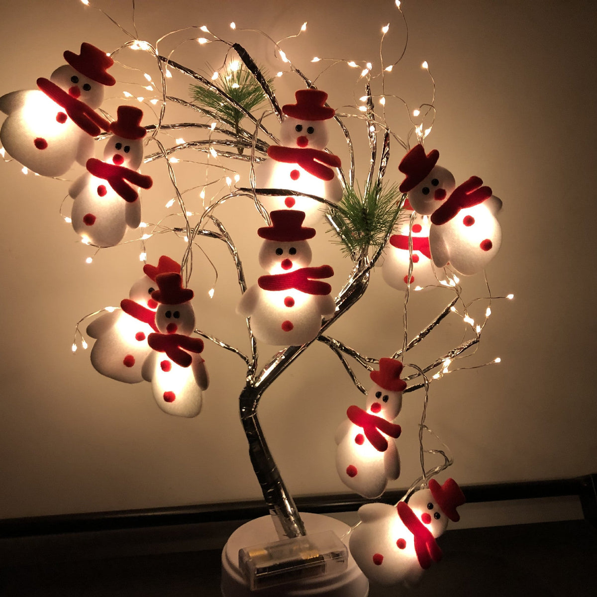 Christmas Decoration Snowman LED String Lights Garland Xmas Fairy Lights Decor For Home Navidad Christmas