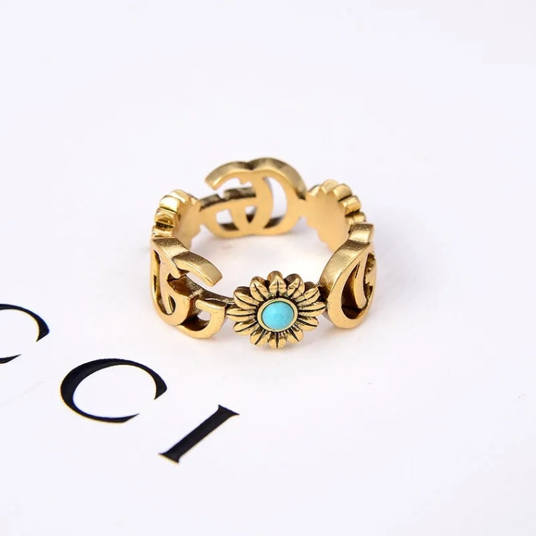 Double G flower ring mysite