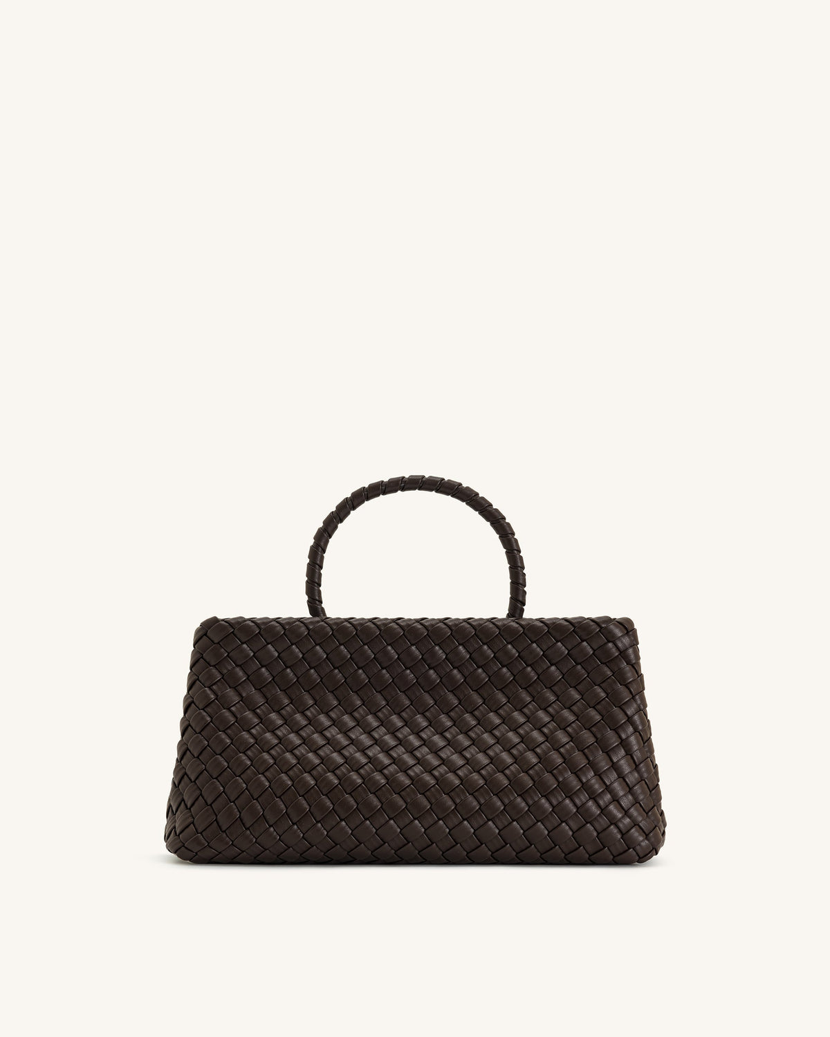 Elora Woven Tote Bag - Dark Brown mysite