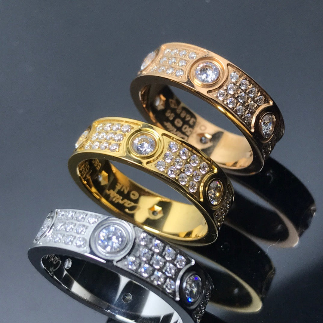 Gold Diamond Love Ring mysite