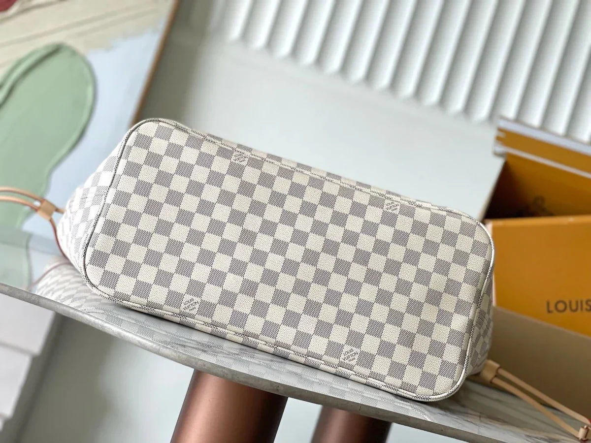 LV Neverfull MM Inside Out Tote White mysite