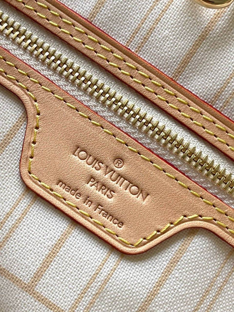 LV Neverfull MM Inside Out Tote White mysite