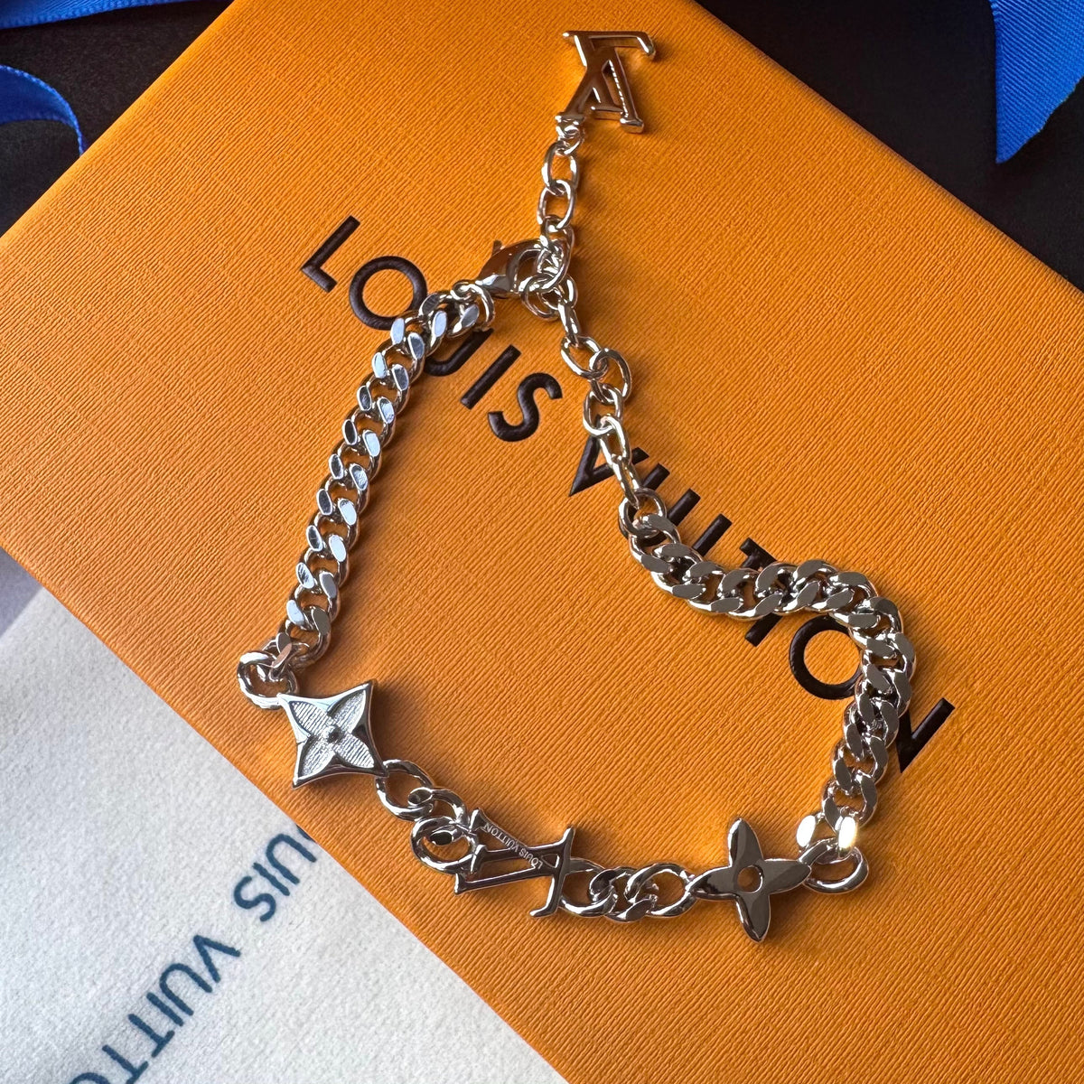 Gold Black Love Chain Bracelet mysite