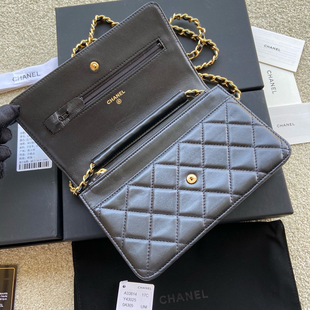 CC Classic WOC Lambskin Black mysite