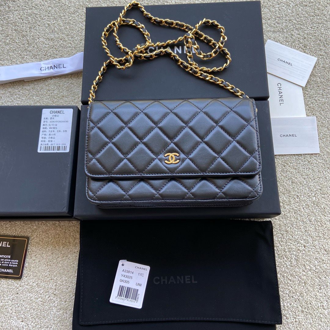 CC Classic WOC Lambskin Black mysite